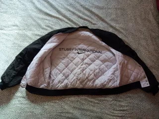 Chaqueta Bomber Nike Air Stussy Negra