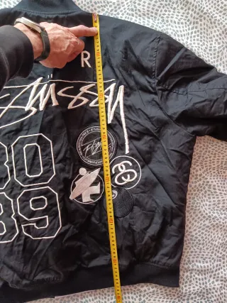 Chaqueta Bomber Nike Air Stussy Negra
