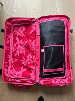 Maleta grande Roxy floral roja