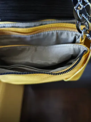 Borsa Gialla con Catena Argento