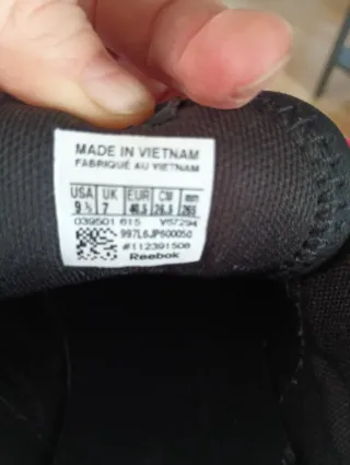 Zapatillas Reebok Negras y Rosas