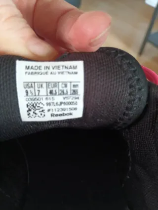 Zapatillas Reebok Negras y Rosas