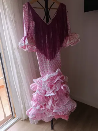 Vestido Flamenca Lunares Talla 38