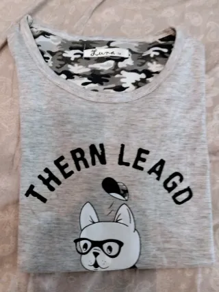 Camiseta Luna Talla 14 Perro Gafas