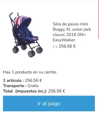 Silla de paseo Mini Buggy Union Jack