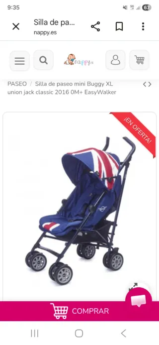 Silla de paseo Mini Buggy Union Jack