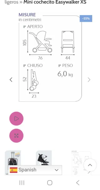 Silla de paseo Mini Buggy Union Jack