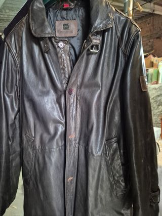 Chaqueta de Piel Optc Marrón Talla 52