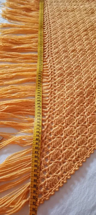 Mantón de Baturra Toquilla Naranja