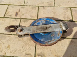 Polea para obras o pozos