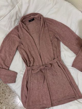 Jersei cardigan Zara rosa