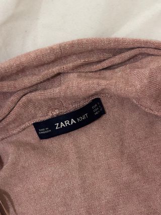 Jersei cardigan Zara rosa