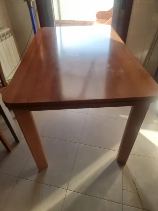 Mesa de comedor extensible madera