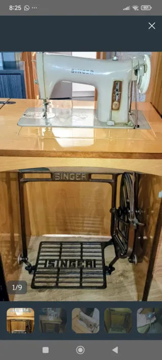 Máquina de coser SINGER antigua