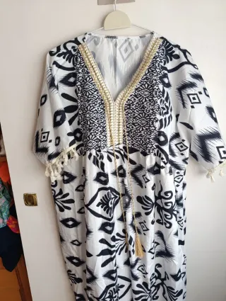 Vestido largo estampado verano XXXL