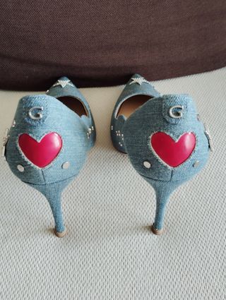 Guess Zapatos Tejanos Tacón Aguja