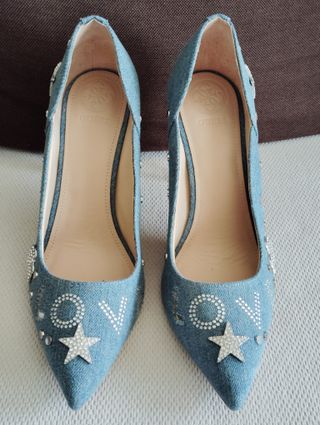 Guess Zapatos Tejanos Tacón Aguja