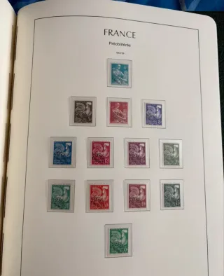 Sellos Francia 1945-1959** Completo
