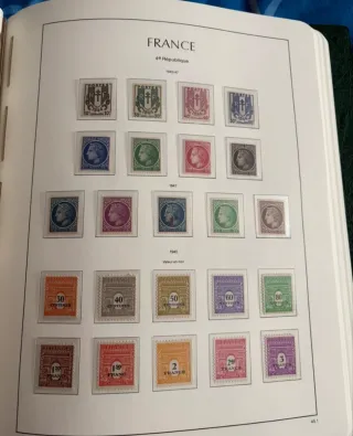 Sellos Francia 1945-1959** Completo