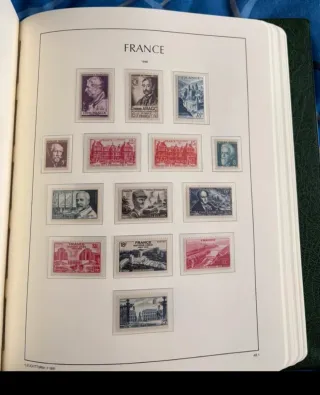 Sellos Francia 1945-1959** Completo