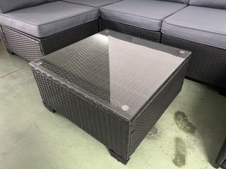 Mueble Jardín Gris/Negro 280x137cm
