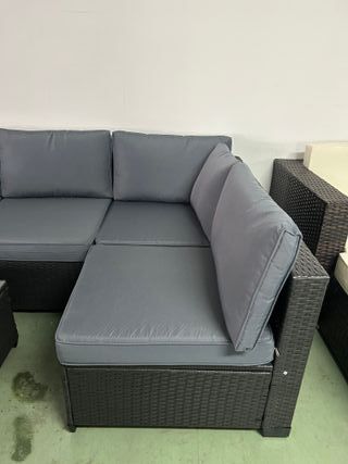 Mueble Jardín Gris/Negro 280x137cm