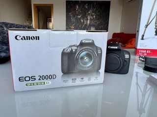 Cámara Canon EOS 2000D + TRÍPODE de REGALO