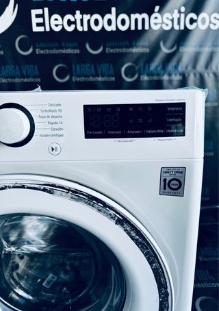 390.Lavadora Lg 10 Kilos Inverter Nueva Tara