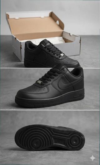 Nike Air Force 1 Talla 37.5 Negras