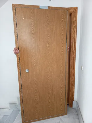 Puerta antiokupa metalica