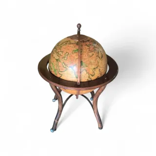 Mueble Bar Globo Terráqueo Madera