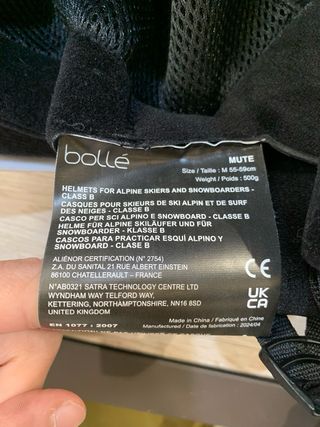 Casco Esquí Snowboard Bollé Mute Talla M (55-59cm)