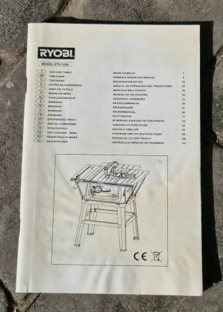 Sierra de mesa de aluminio Ryobi ETS1526