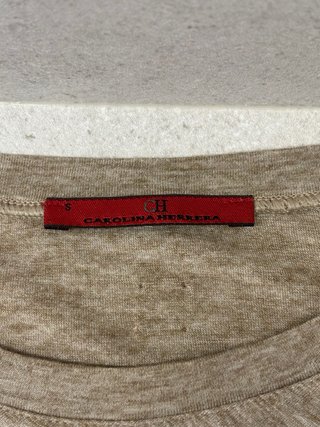 Camiseta Carolina Herrera Beige Talla S