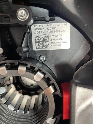 Conmutador columna dirección Mercedes-Benz Clase E 2009-2016 A2129007402