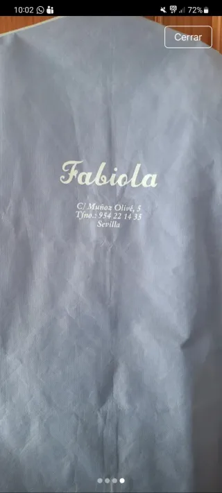 Traje de flamenca niña Fabiola blanco