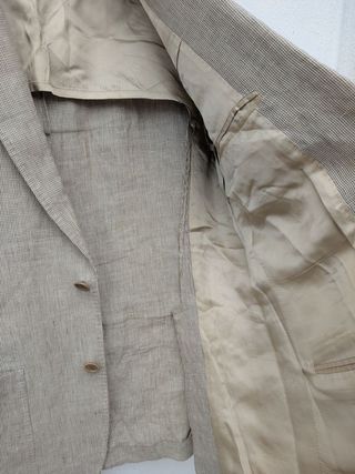 Blazer vintage uomo XL lino 100% linen
