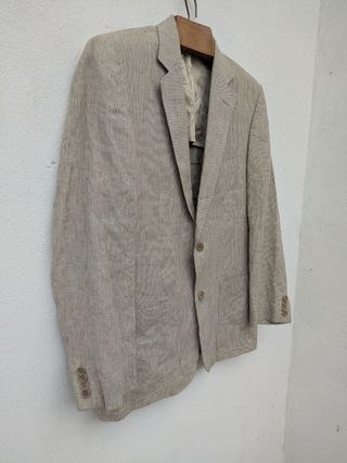 Blazer vintage uomo XL lino 100% linen