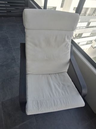 Sillón y reposapies POANG de Ikea