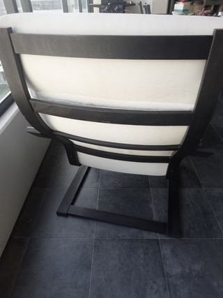 Sillón y reposapies POANG de Ikea