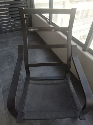 Sillón y reposapies POANG de Ikea