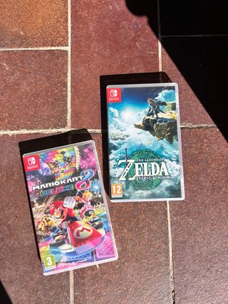 Mario Kart 8 Deluxe y Zelda Tears Kingdom Switch