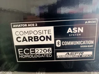 Casco Airoh Aviator Ace 2  Negro Mate Talla S