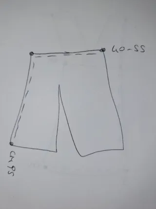 Pantaloni cotone a portafoglio