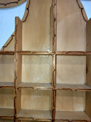 Espositori portaoggetti in legno Mela e Pera