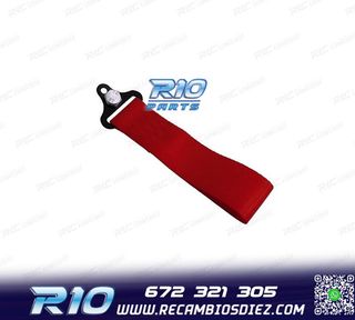 CINTA DE REMOLQUE ROJA EN TELA