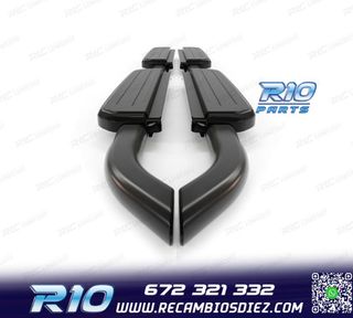 ESTRIBERAS ESTRIBOS LAND ROVER DEFENDER 110 130 20- NEGRO