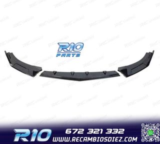 SPOILER LIP VOLKSWAGEN VW GOLF 8 R LINE NEGRO BRILLO