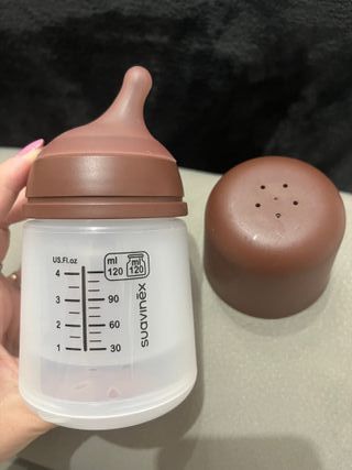 Biberón Suavinex Zero Zero 120ml Marrón