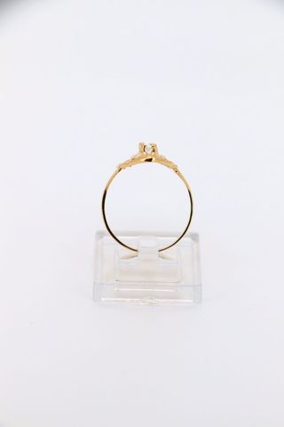 Anillo Lanzadera Mini 3 Piedras Blancas